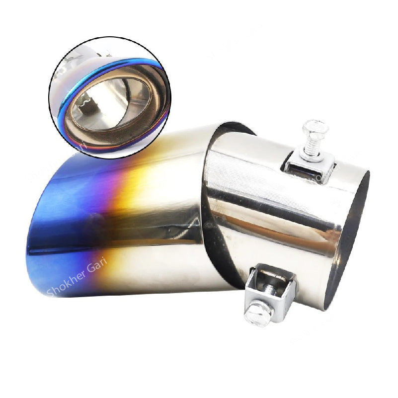 Stainless Steel Exhaust Pipe Decor Muffler Tip image 3