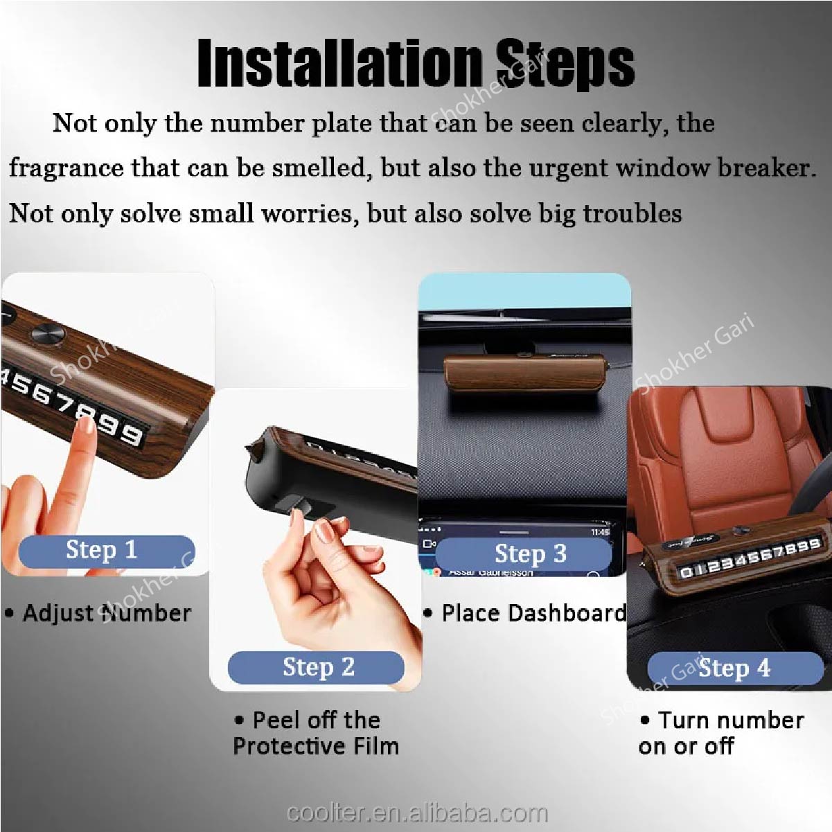 1pcs Window Breaker &amp; Temporary Car Parking Number image 5