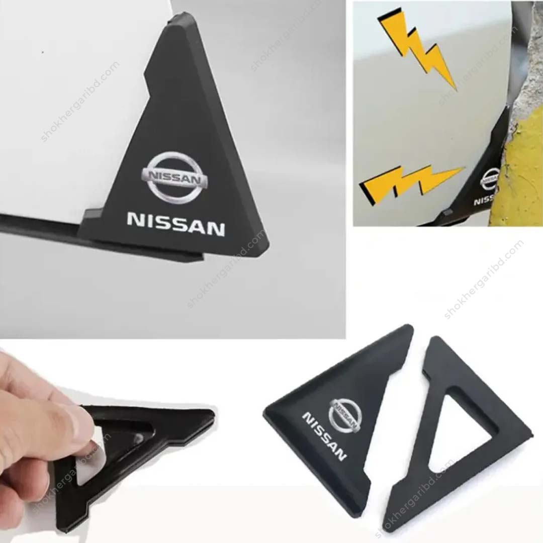 Car Door Corner Protector Black  2pcs - Nissan image