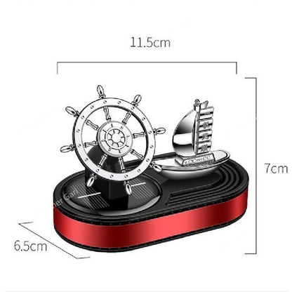 Rotating Rudder Hand Boat Car Solar Perfume image 3