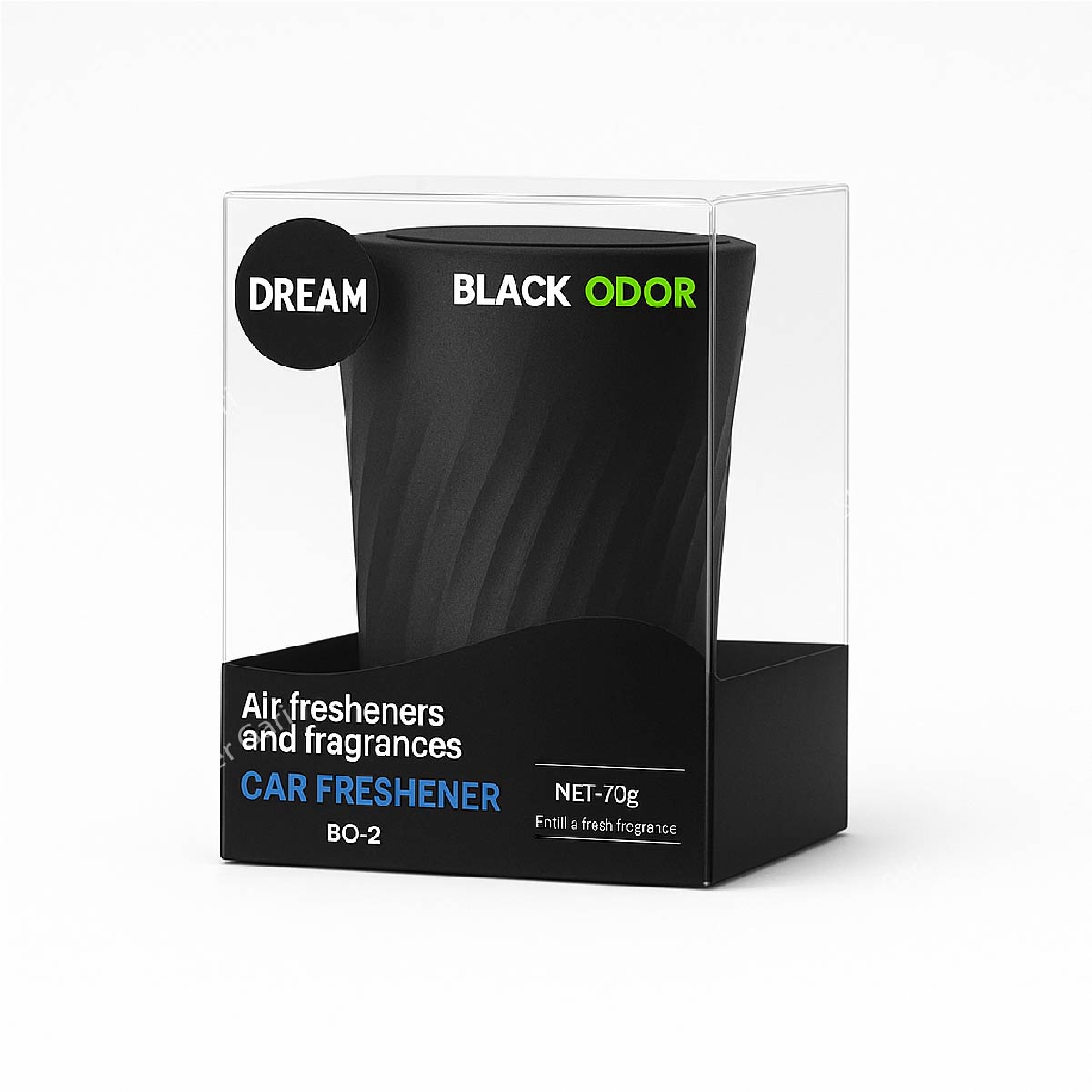 Black Oud Coffee Cup Style Air Freshener Perfume Gel - Dream image