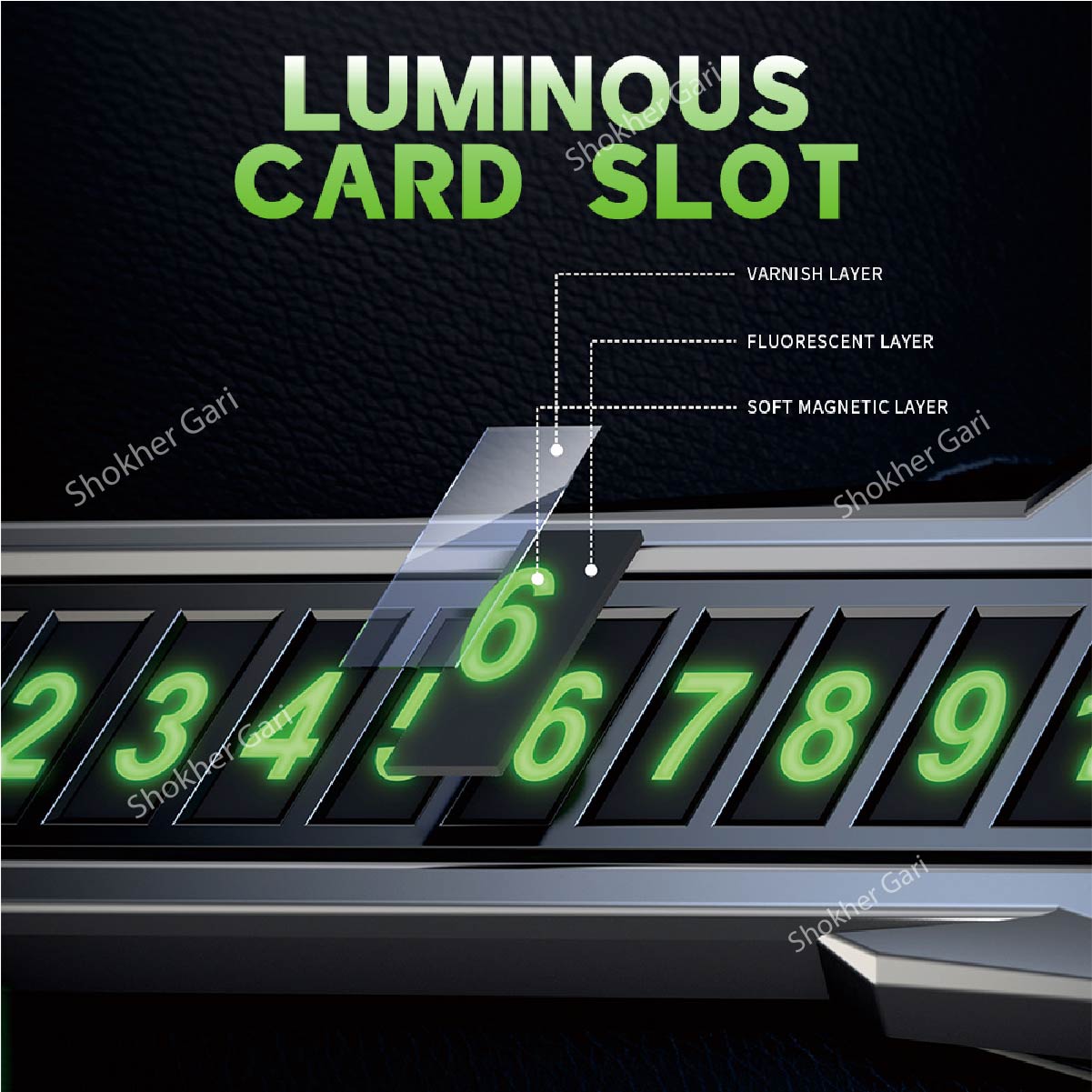 Car Metal Parking Number Plate image 3