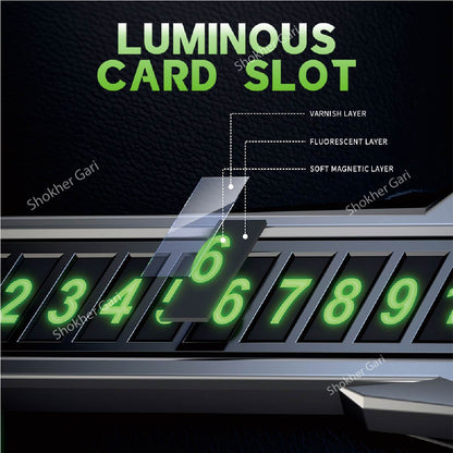 Car Metal Parking Number Plate image 3