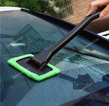 Windshield and Window Cleaner Microfiber Cloth Tool image 0