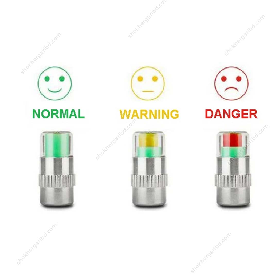 4PCS Car Tire Pressure Indicator Caps image 1