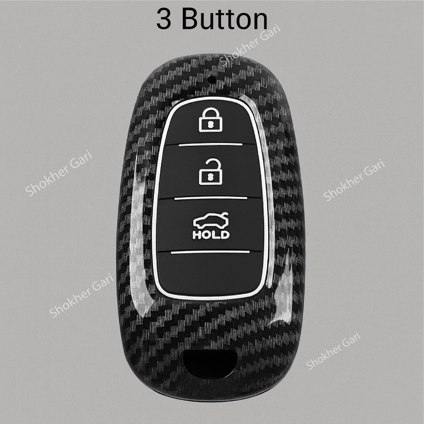 M/Y Carbon Fiber Remote Cover for Hyundai Tucson image 2