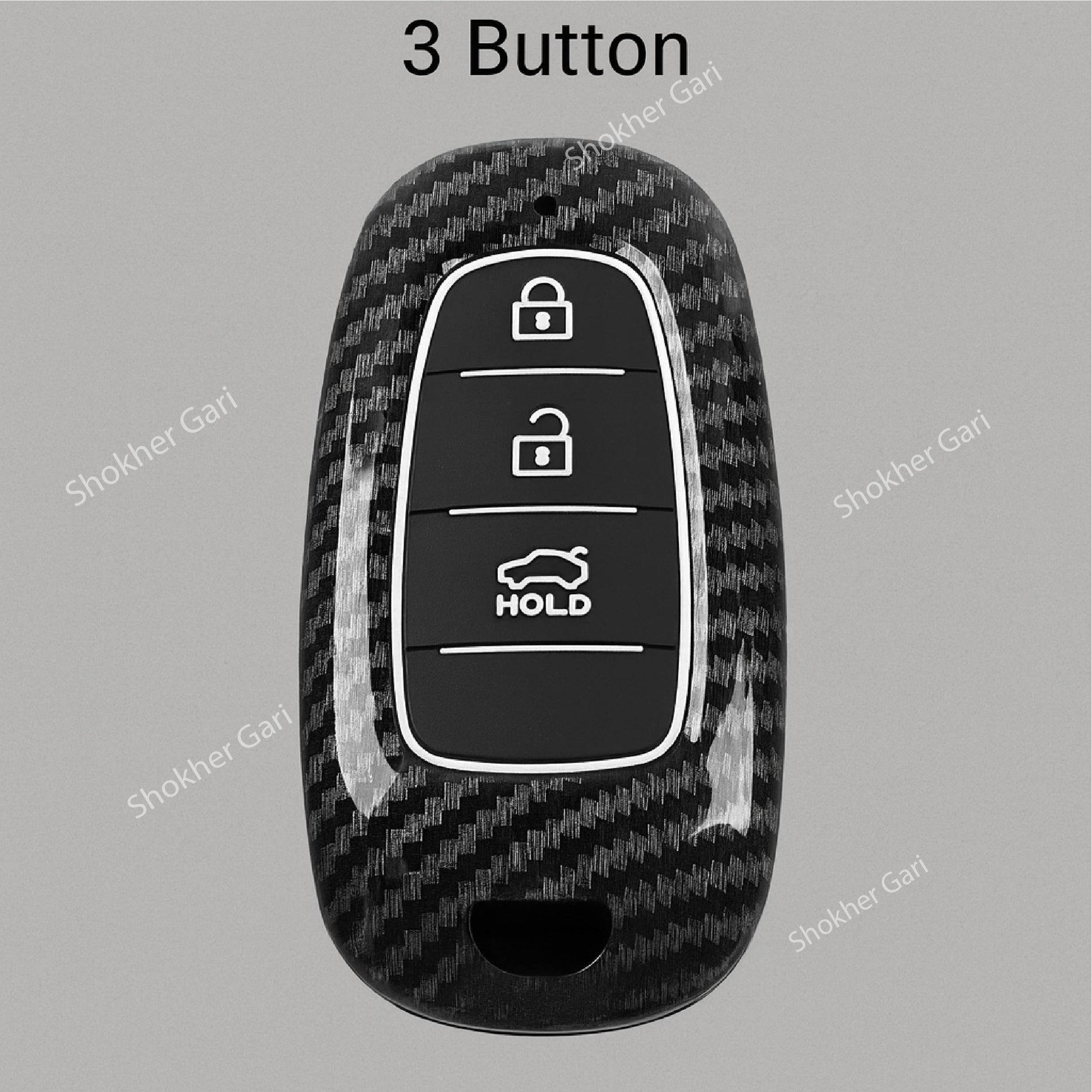 M/Y Carbon Fiber Remote Cover for Hyundai Tucson image 2