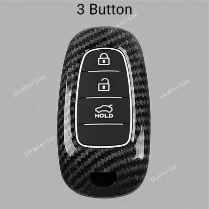 M/Y Carbon Fiber Remote Cover for Hyundai Tucson image 2