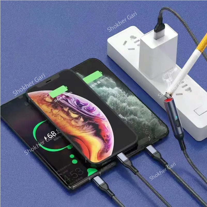 Portable 4 in 1 USB Multi Charging phone Cable image 3