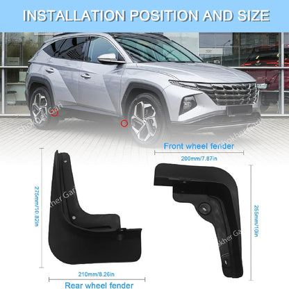 M/Y Super Soft Universal Car Mudguard 4pcs set  image 3