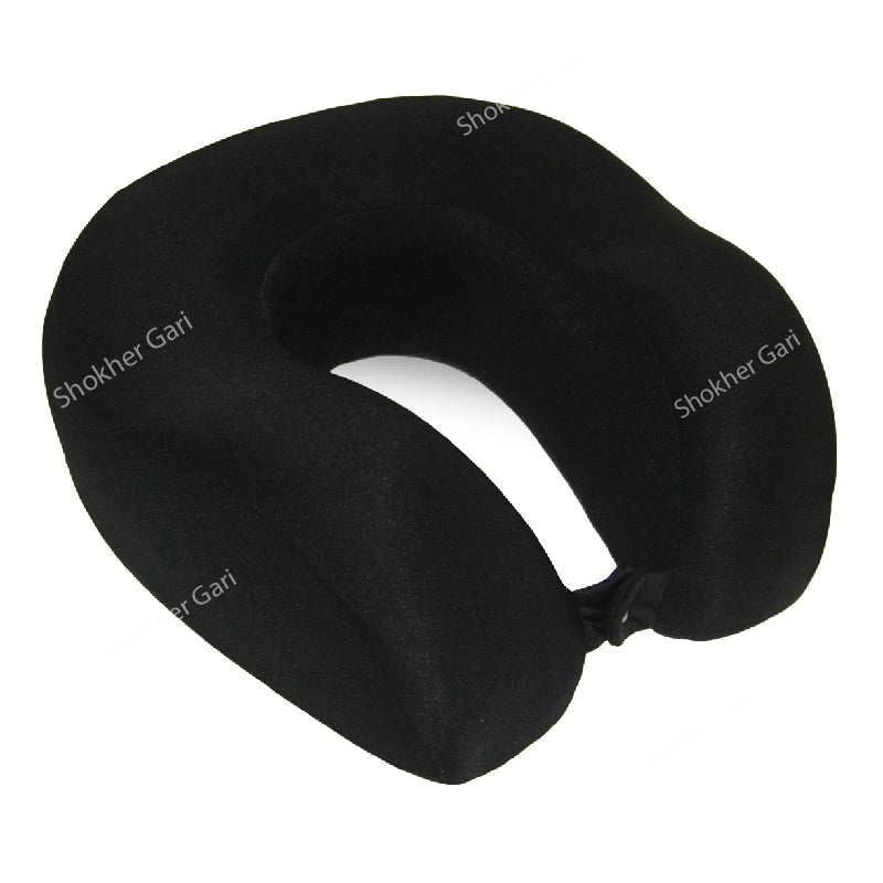 Velvet Lion Memory Foam Neck Pillow - Black image 2