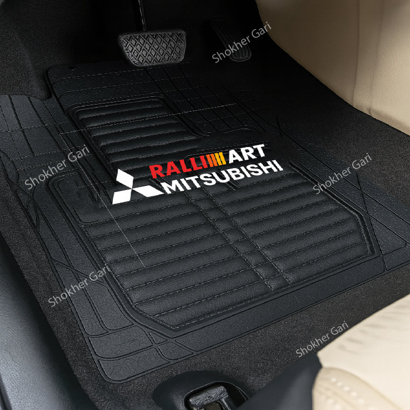 4D Luxury PVC Soft Floor mat 5pcs set image 5