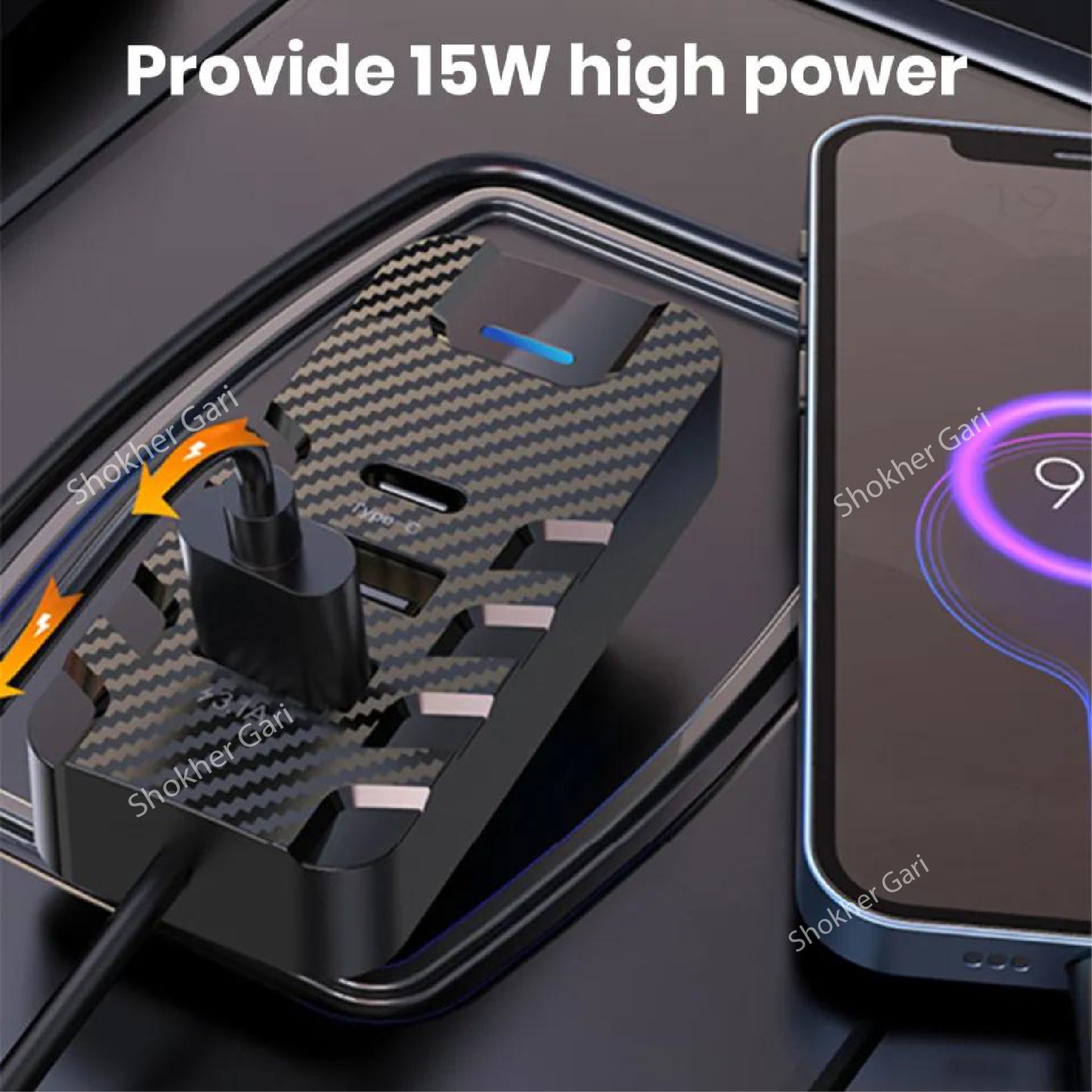 KSC-1069 Bluetooth FM Transmitter Car Charger image 2