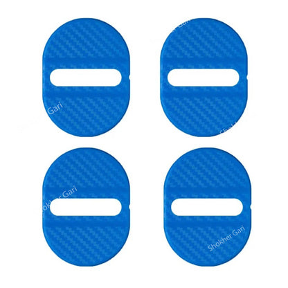 Car Door Lock Protector Plastic Carbon Stopper - 4pcs Set image 3