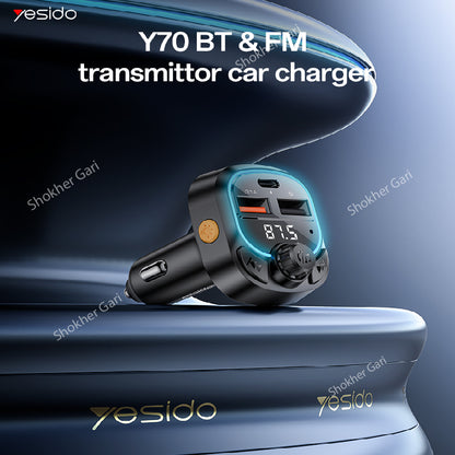 Yesido Y70 FM Transmitter 15W image 0