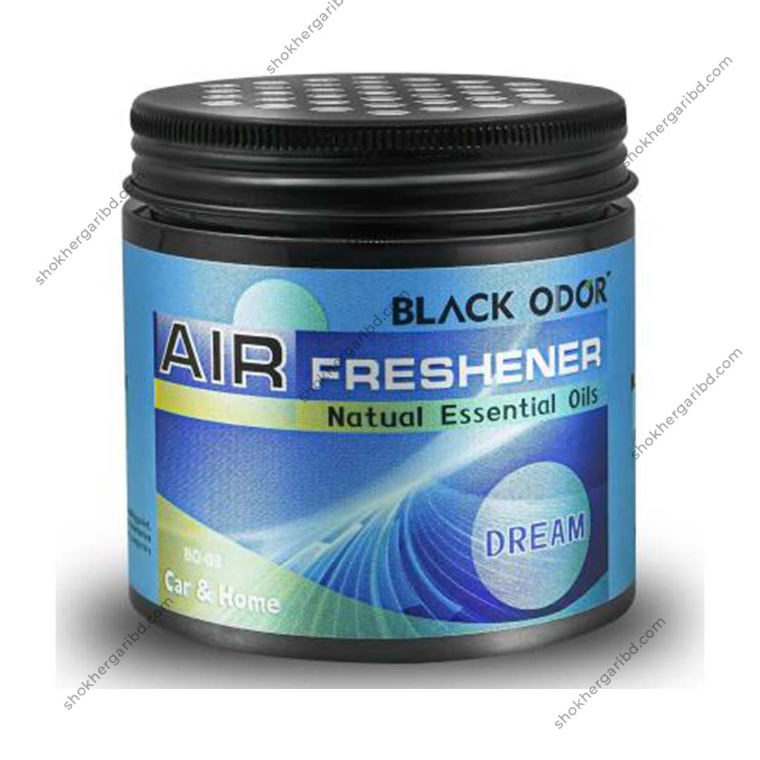 BLACK ODOR (Jelly type) Air Freshener Natural Essential Oils Scented Home, and Office - Dream image