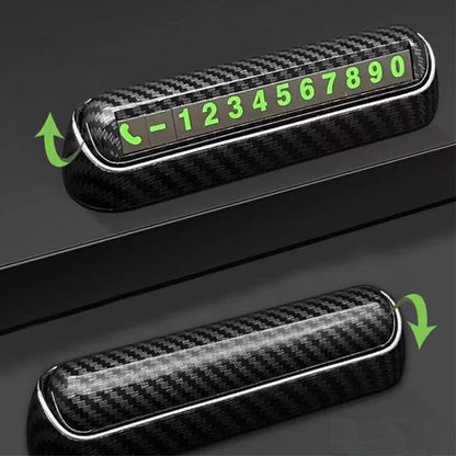 Car Carbon Parking Number Plate image 2