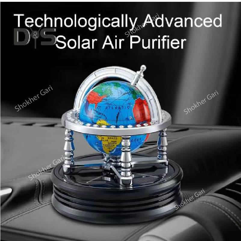 World Map Car Solar Perfume image 7