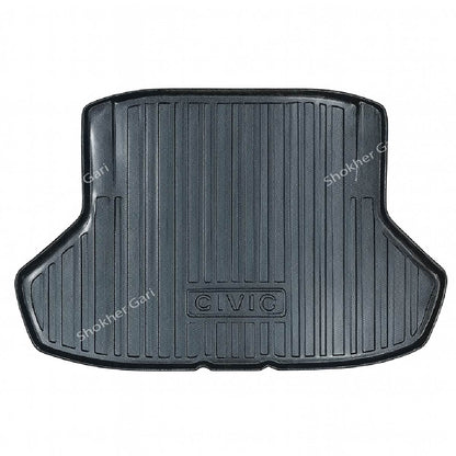 Carbon Fiber Print Back Dala Mat - Civic image