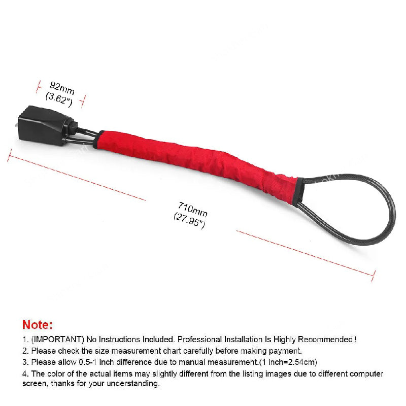 Car Steering Wheel Lock and Seat Belt Anti-Theft Lock with Keys image 3