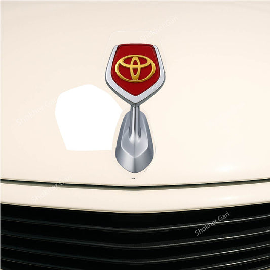 Red Stylish Metal Car Bonnet Logo image 0