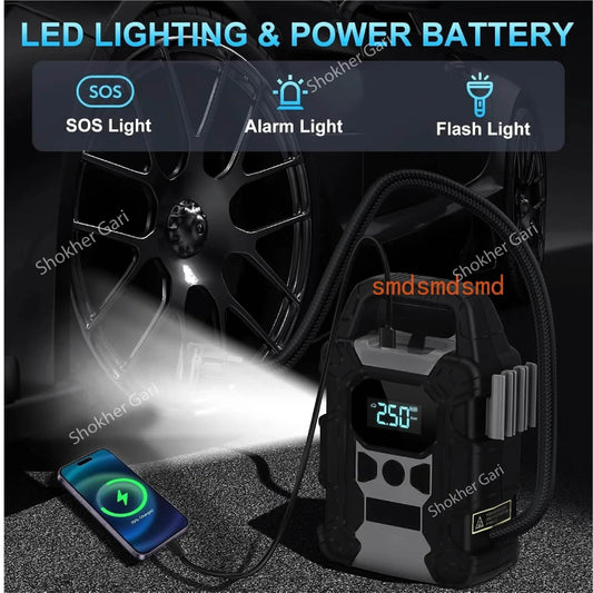 Digital Tire Inflator - Portable Air Compressor image 0