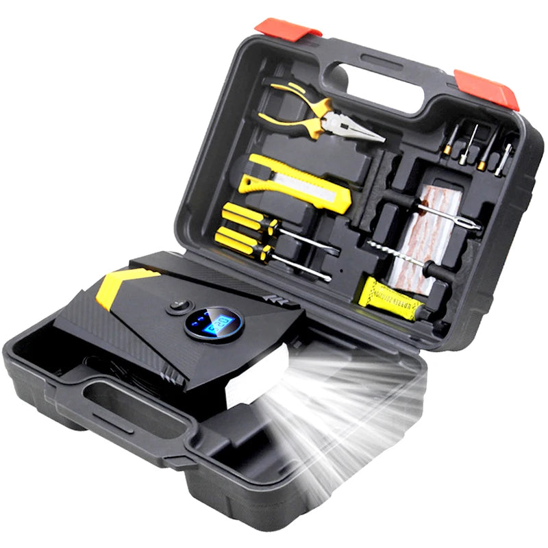12V Tire Inflator Digital tool set Portable Car image 5