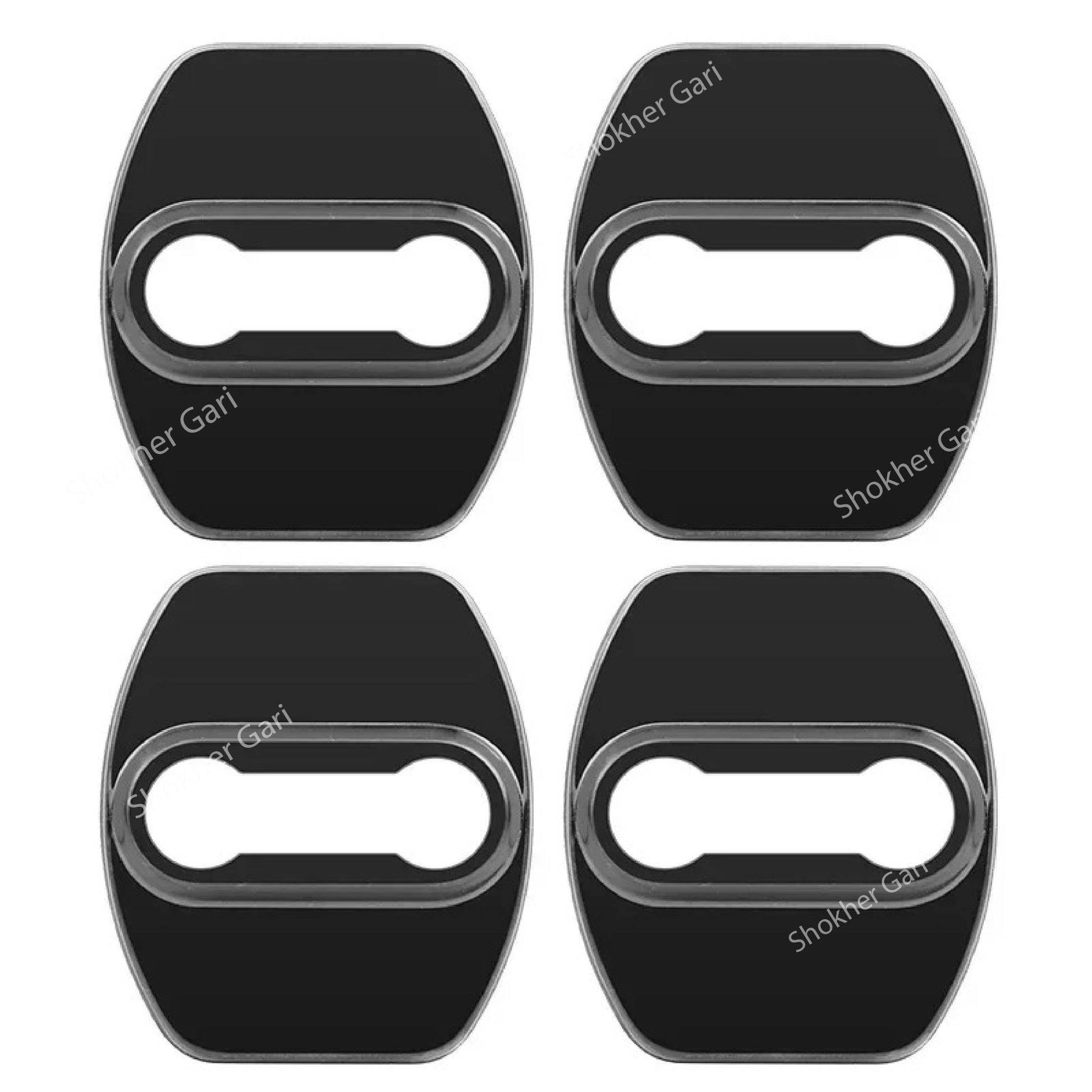 Metal 4Pcs Car Door Lock Protect Cover