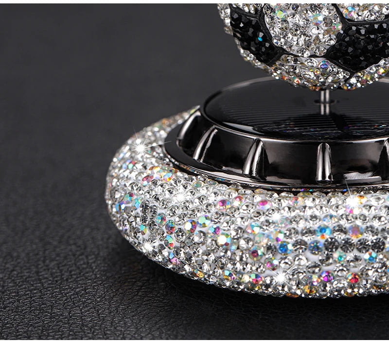 Car Dashboard Stone Football Solar Perfume & Showpiece (2 in 1) image 7