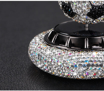 Car Dashboard Stone Football Solar Perfume & Showpiece (2 in 1) image 7