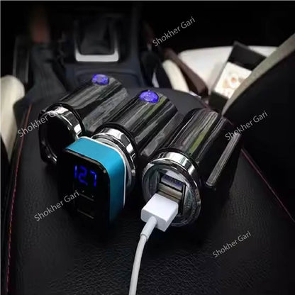 IN CAR 2-Way Dual USB Car Charger 12V/24V 120W image 0