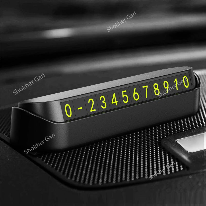 Car Temporary Parking Phone Number Plate image 2