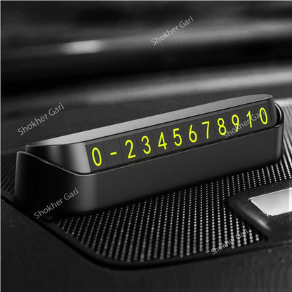 Car Temporary Parking Phone Number Plate image 2