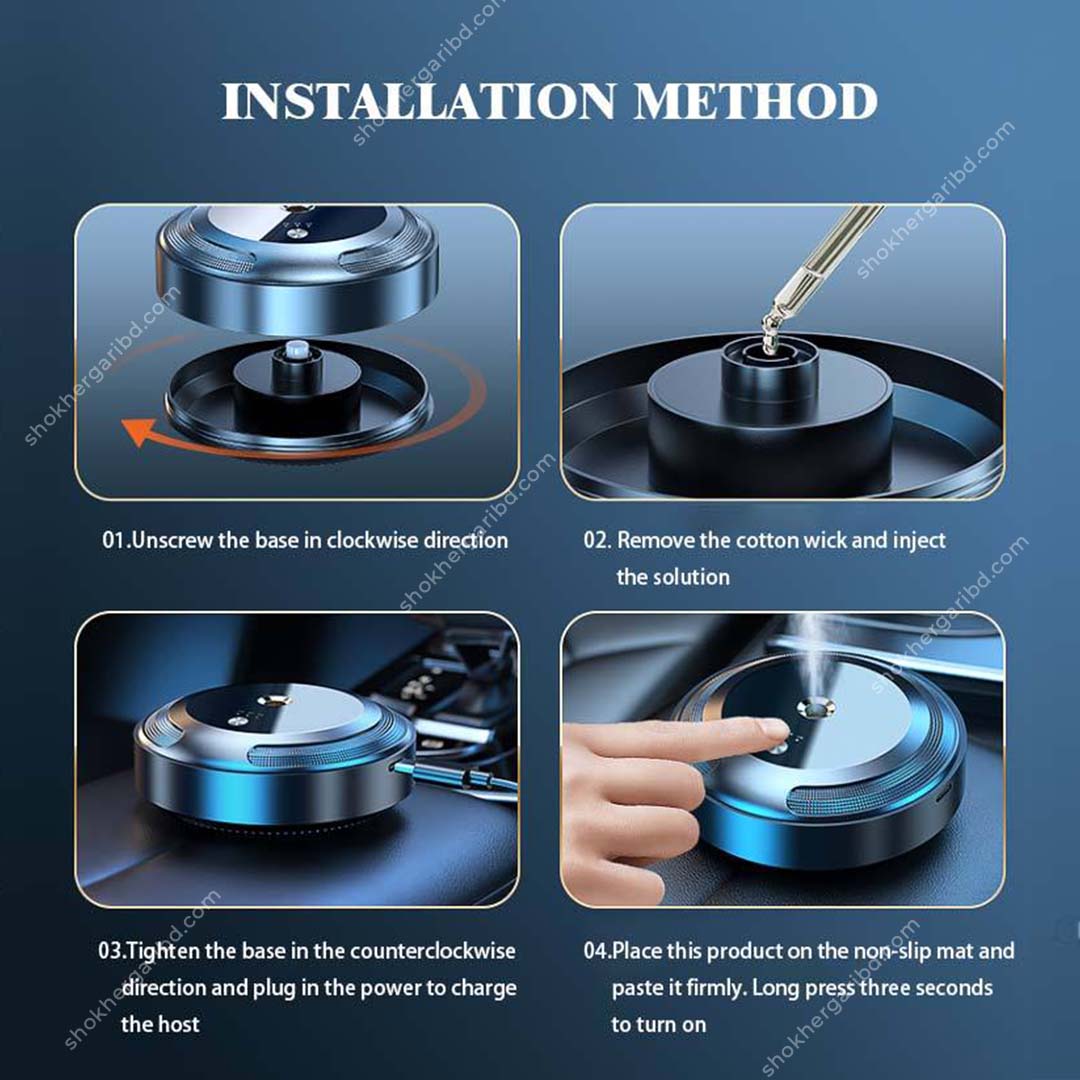 Car Essential Oil Diffuser Air Humidifier Portable Aroma Diffuser USB Smart Air Fresheners Aromatherapy image 9