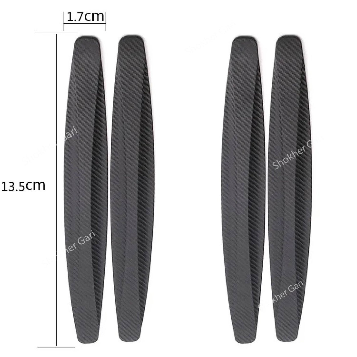 2PCS Car Bumper Universal Protection Strip Anti-scratch Sticker image 1