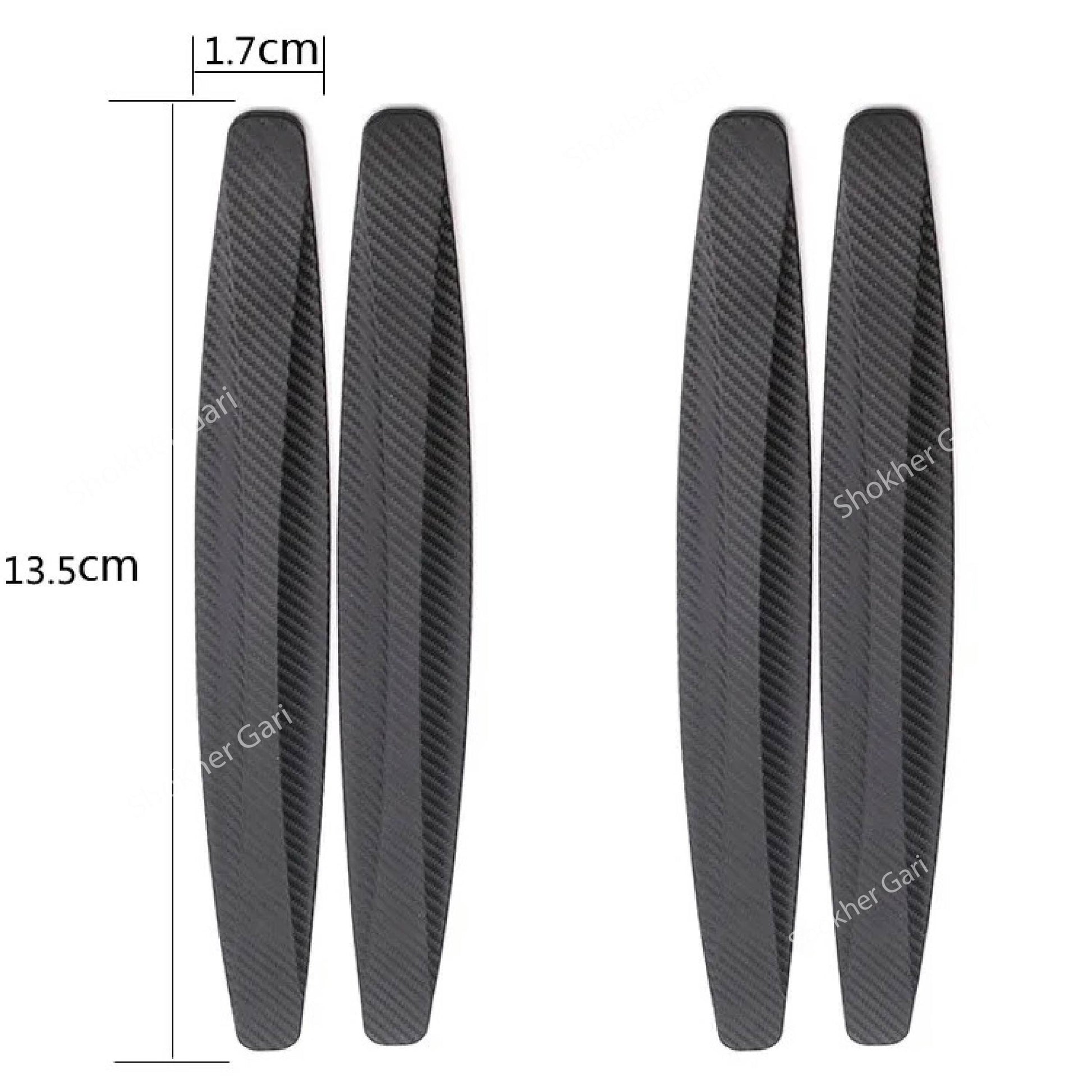 2PCS Car Bumper Universal Protection Strip Anti-scratch Sticker image 1