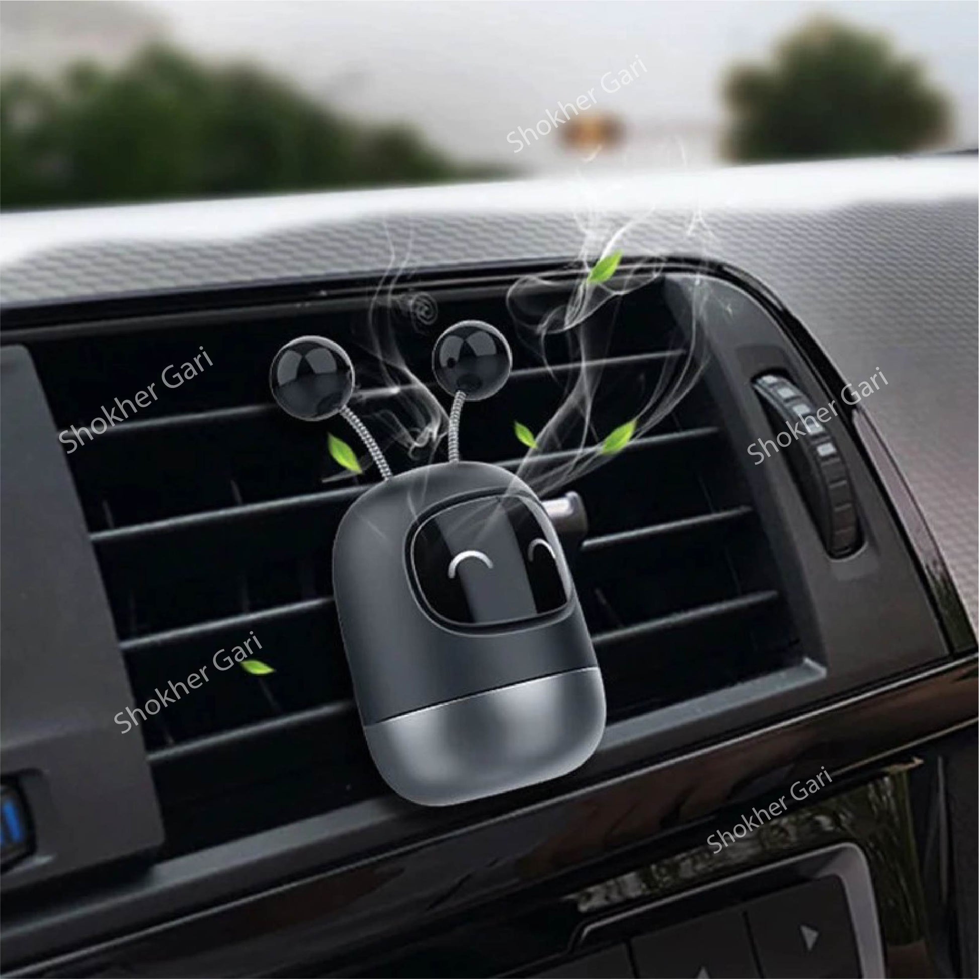 Creative Mini Robot Air Vent Perfume - Cute Car Air Freshener image 0