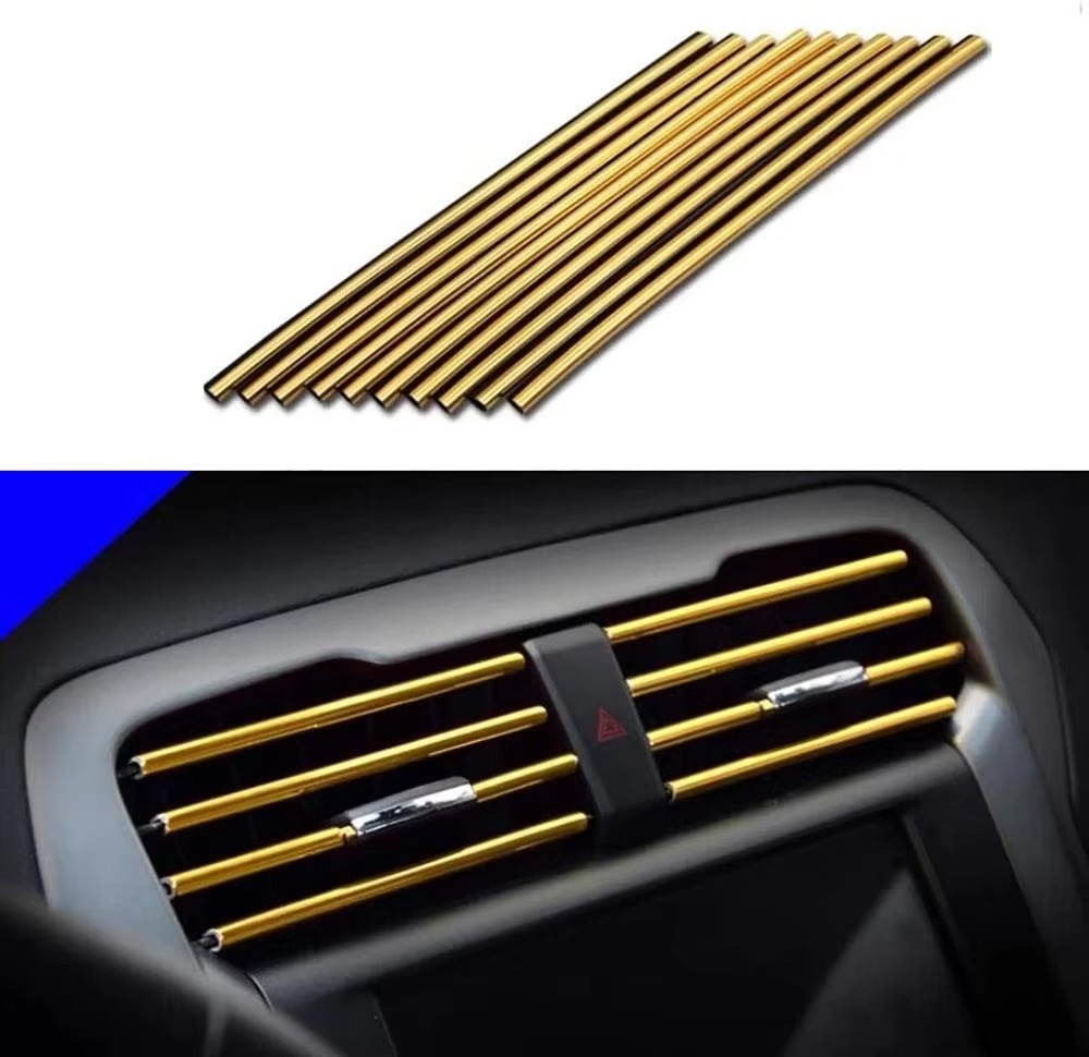 10 pcs set 20 cm Pipe Car AC Vent Blade Strip image 10