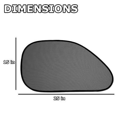 Sun Shades for Maximum Solar Safety-2pcs Black Car Side Window Sun Visors for Anti UV image 2