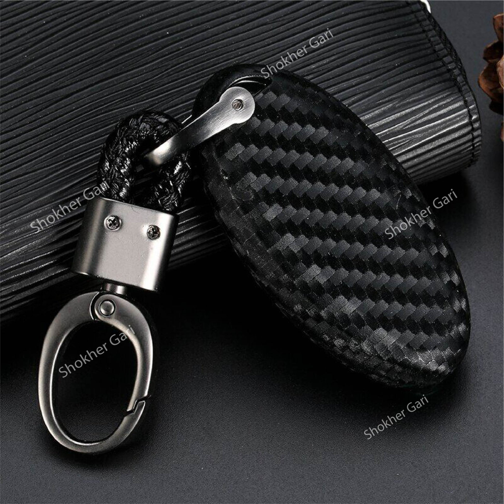 M/Y Carbon Fiber Remote Cover for Nissan X-trail , Blue bird, Juke, Sunny image 0