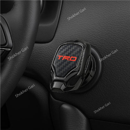 Car Engine Start Stop Switch Button Cover 1 Piece - TRD image