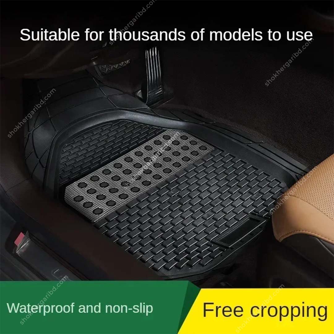 Car Universal Foil Style Floor Mat 5Pcs Set image 9