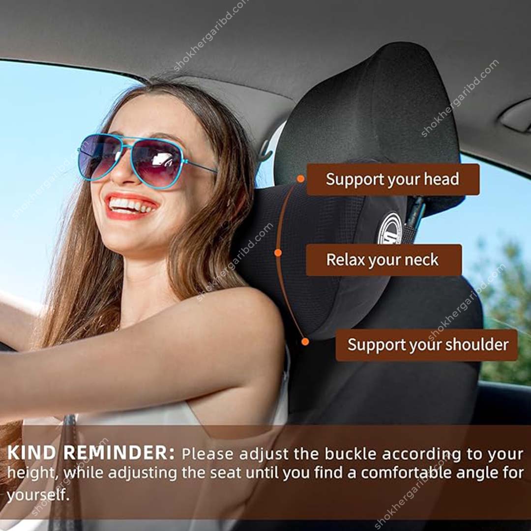 NIRACP Car Neck &amp; Lumber Back Support Pillow  Memory Foam image 5