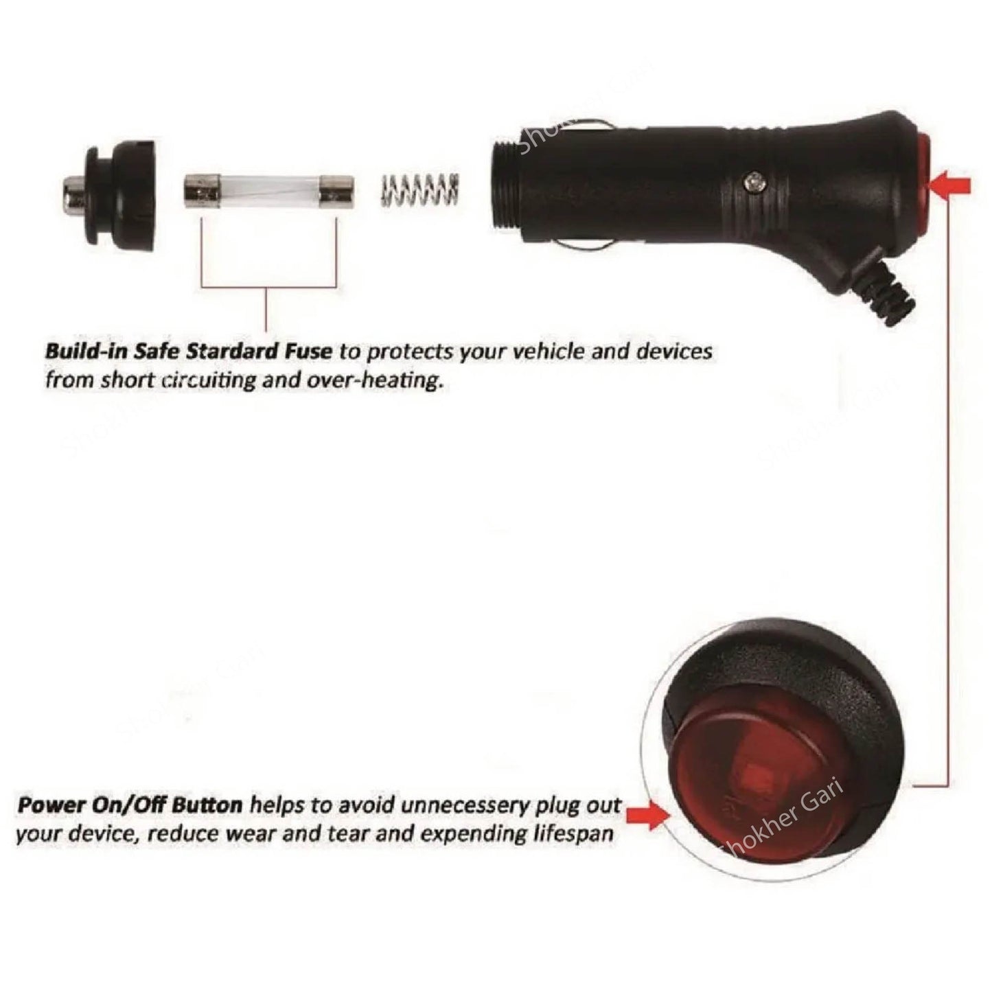 Car Interior RGB Music Light / Atmosphere Lights – 4pcs Multi-Color Music Sync image 4