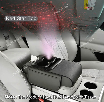 Car Center Console Armrest Box Starry Sky Roof Height image 4