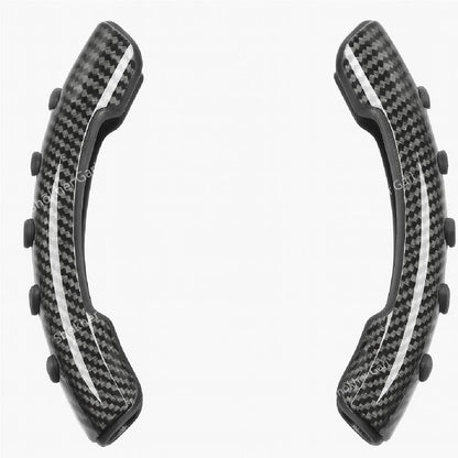 Car Half Steering Cover Carbon &amp; Wooden image 1