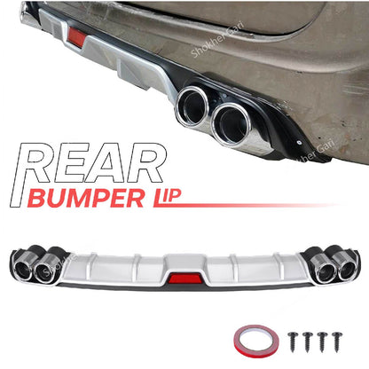 Universal Rear Bumper Diffuser Lip Spoiler image 1