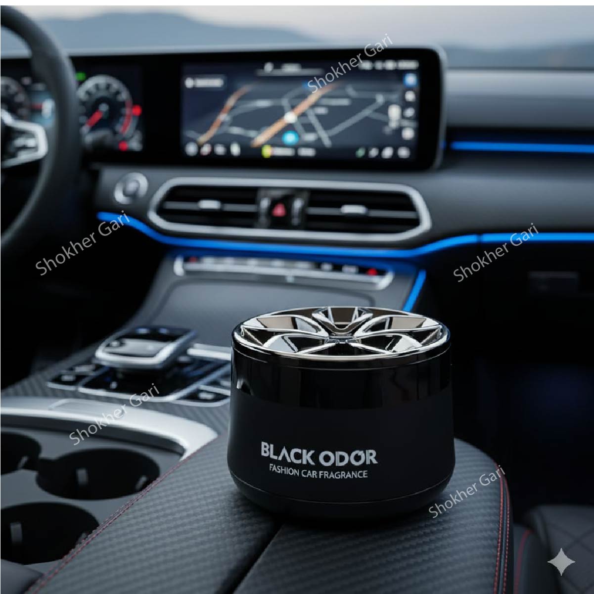 BO-1 Cup holder Black Odor Luxury Car &amp; Home Perfume image 0