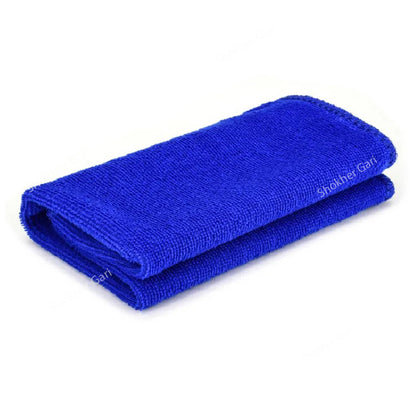 Car Cleaning Dry Microfiber Towel (Blue) 15*25cm image 5