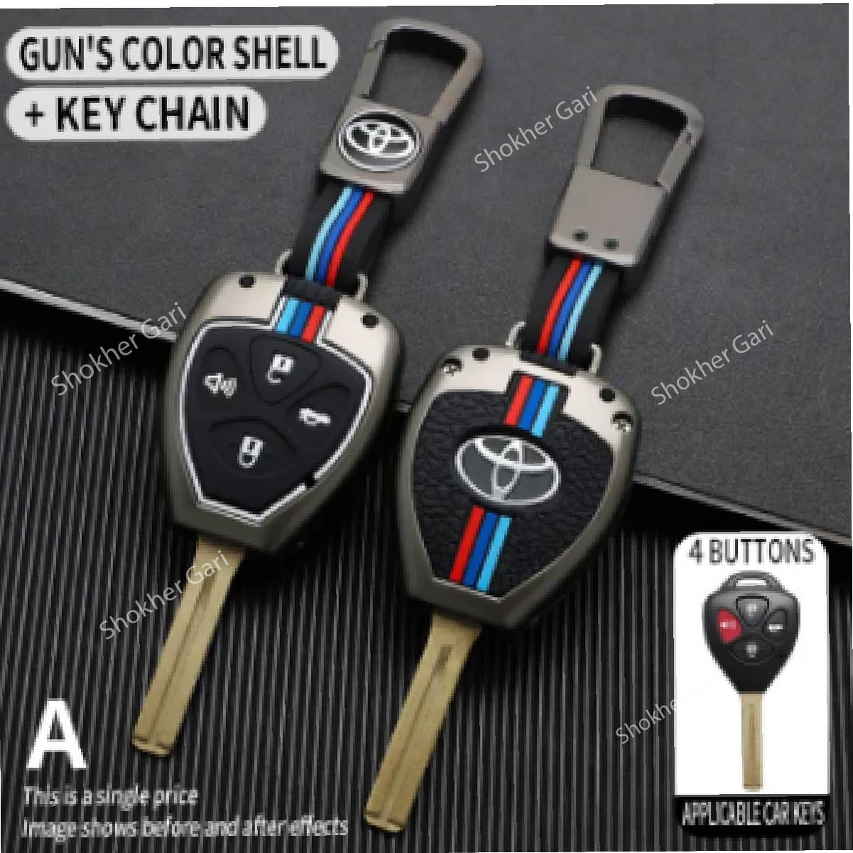 M/Y Zinc Alloy Key Cover Protection Metal Remote Cover For Toyota , Honda, Nissan, Mitsubishi,Hyundai, MG ,BMW Strong Key Cover image 36